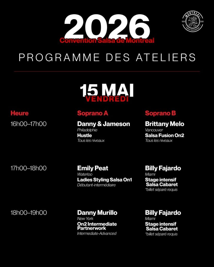 Programme du vendredi FR